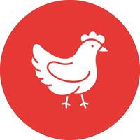 Chicken icon vector image. Suitable for mobile apps, web apps and print media.