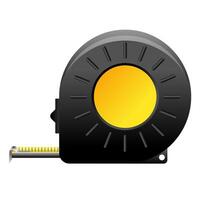 Measure tape icon in color. Construction tool instrument vector