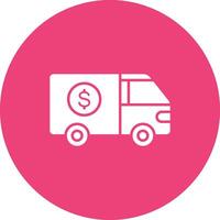 Cash Transfer Vehicle icon vector image. Suitable for mobile apps, web apps and print media.