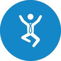 Businessman Jumping icon vector image. Suitable for mobile apps, web apps and print media.