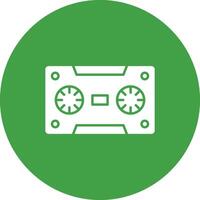 Cassette icon vector image. Suitable for mobile apps, web apps and print media.