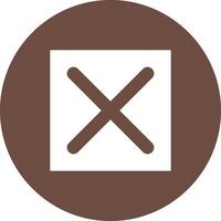 Cross Mark Button icon vector image. Suitable for mobile apps, web apps and print media.