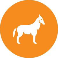 Donkey icon vector image. Suitable for mobile apps, web apps and print media.