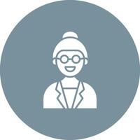 Female Professor icon vector image. Suitable for mobile apps, web apps and print media.