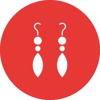 Earrings icon vector image. Suitable for mobile apps, web apps and print media.