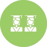Graduates icon vector image. Suitable for mobile apps, web apps and print media.