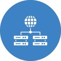 Global Servers icon vector image. Suitable for mobile apps, web apps and print media.