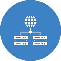 Global Servers icon vector image. Suitable for mobile apps, web apps and print media.