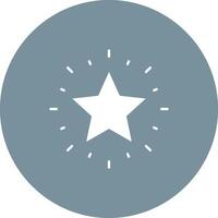 Glowing Star icon vector image. Suitable for mobile apps, web apps and print media.