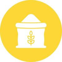 Flour bag icon vector image. Suitable for mobile apps, web apps and print media.