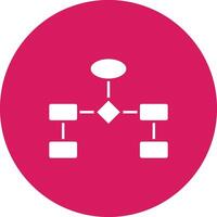 Flowchart icon vector image. Suitable for mobile apps, web apps and print media.