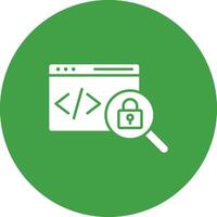 Insecure Code icon vector image. Suitable for mobile apps, web apps and print media.