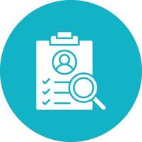 Job Analysis icon vector image. Suitable for mobile apps, web apps and print media.