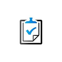 Checkmark icon in duo tone color. Organizer reminder schedule vector