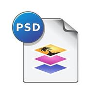 Pixel editor file format icon in color. Image photo manipulation vector