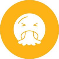 Face Vomiting icon vector image. Suitable for mobile apps, web apps and print media.