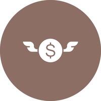 Money with Wings icon vector image. Suitable for mobile apps, web apps and print media.