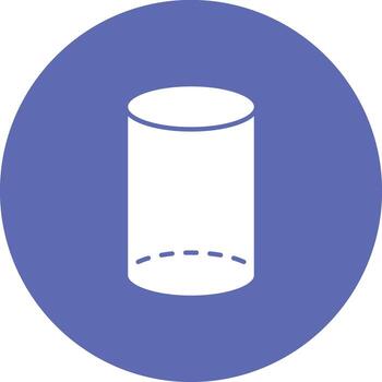 Cylinder icon vector image. Suitable for mobile apps, web apps and print media.