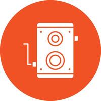 Old Camera icon vector image. Suitable for mobile apps, web apps and print media.