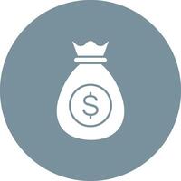 Money Bag icon vector image. Suitable for mobile apps, web apps and print media.