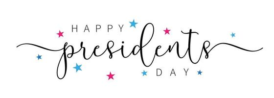 Happy Presidents Day greeting card design vector