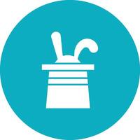 Rabbit in Hat icon vector image. Suitable for mobile apps, web apps and print media.