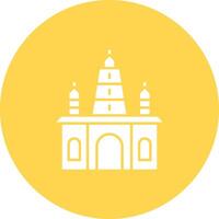 Hindu Temple icon vector image. Suitable for mobile apps, web apps and print media.