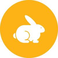 Rabbit icon vector image. Suitable for mobile apps, web apps and print media.