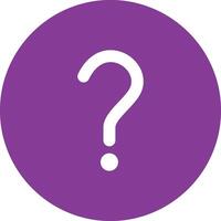 Question Mark icon vector image. Suitable for mobile apps, web apps and print media.
