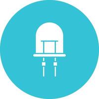 Light Emitting Diode icon vector image. Suitable for mobile apps, web apps and print media.