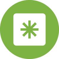 Keycap Asterisk icon vector image. Suitable for mobile apps, web apps and print media.