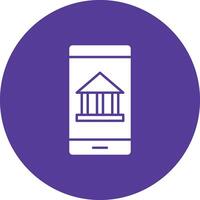 Mobile Banking icon vector image. Suitable for mobile apps, web apps and print media.