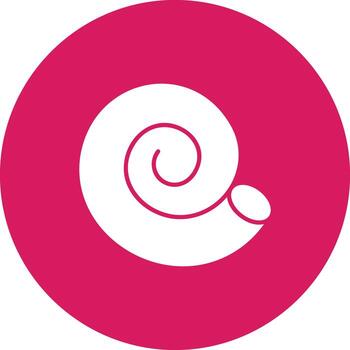 Spiral Shell icon vector image. Suitable for mobile apps, web apps and print media.