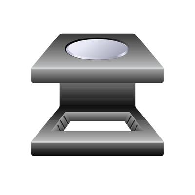 Printing magnifier icon in color.