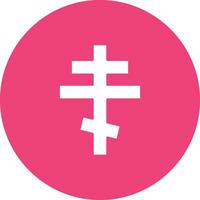 Orthodox Cross icon vector image. Suitable for mobile apps, web apps and print media.