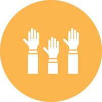 Raising Hands icon vector image. Suitable for mobile apps, web apps and print media.