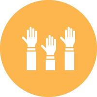 Raising Hands icon vector image. Suitable for mobile apps, web apps and print media.