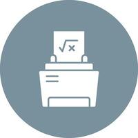 Print Math Sheet icon vector image. Suitable for mobile apps, web apps and print media.