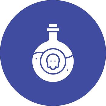 Poison icon vector image. Suitable for mobile apps, web apps and print media.