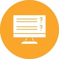 Online Exam icon vector image. Suitable for mobile apps, web apps and print media.
