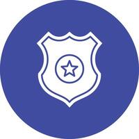 Police Badge icon vector image. Suitable for mobile apps, web apps and print media.