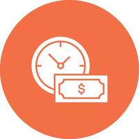 Time Based Payment icon vector image. Suitable for mobile apps, web apps and print media.