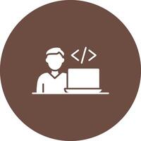 Software Developer icon vector image. Suitable for mobile apps, web apps and print media.