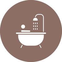 Person Taking Bath icon vector image. Suitable for mobile apps, web apps and print media.