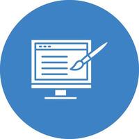 Website Design icon vector image. Suitable for mobile apps, web apps and print media.