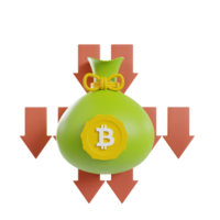 criptomoneda 3d icono clipart png