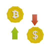 kryptovaluta 3d ikon ClipArt png