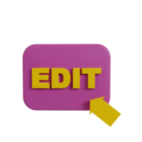 Copywriting 3d icon clipart png