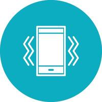 Vibration Mode icon vector image. Suitable for mobile apps, web apps and print media.