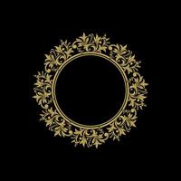 Decorative Ornament frame for design template. Elegant vector element Eastern style, place for text. Outline floral border. Lace illustration for invitations and greeting cards.